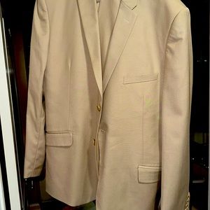 Biege 3 Piece Slim Fit Suit 48R